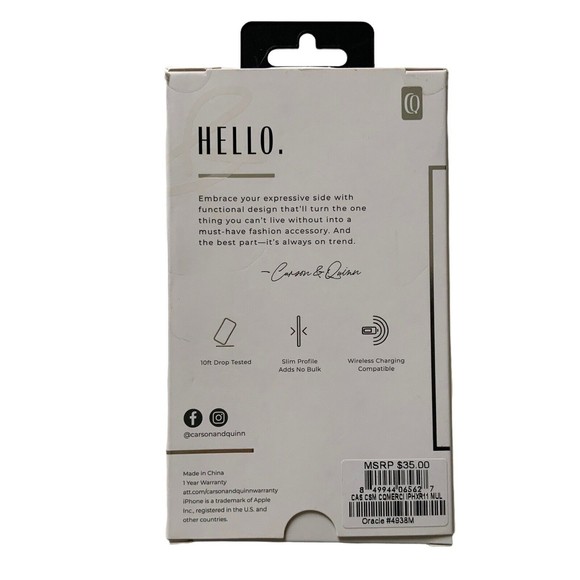 NEW IN Box Carson & Quinn Case for iPhone 11 / 11XR  Merci Cheetah Print Graphic - Picture 2 of 4